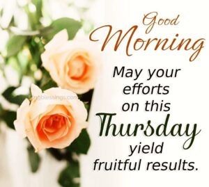 good morning thursday blessings